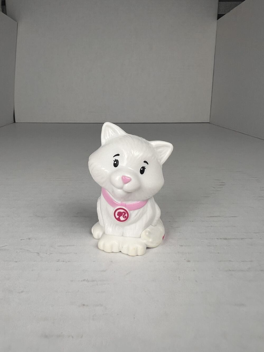 Fisher-Price Little People Barbie White Kitten Cat Figure